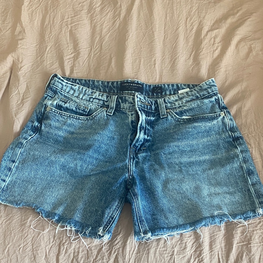 Lucky Brand Distressed Blue Jean Shorts